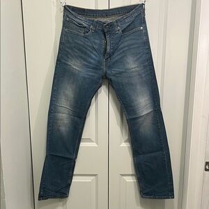 Men's Levi 505 Blue Regular Fit /
Straight Leg Jeans (#8)